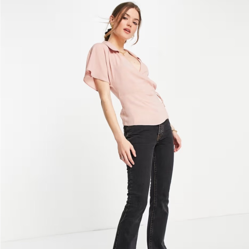 Collared Tie Blouse - Picture 3 of 4